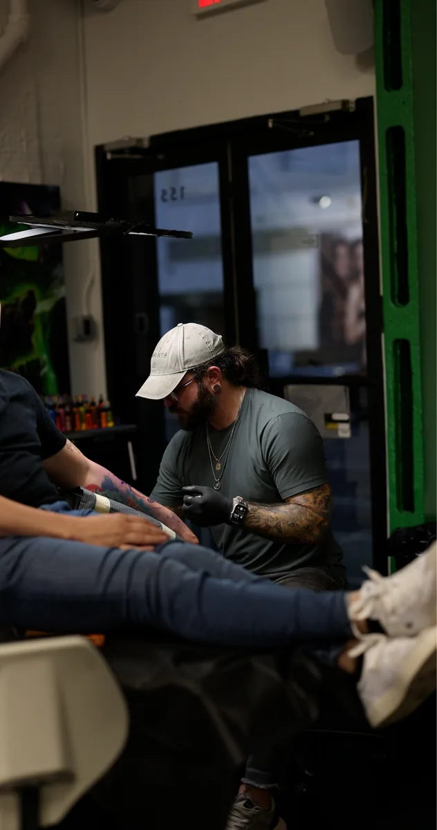 Bobby Cupparo's tattoo studio environment in Austin TX
