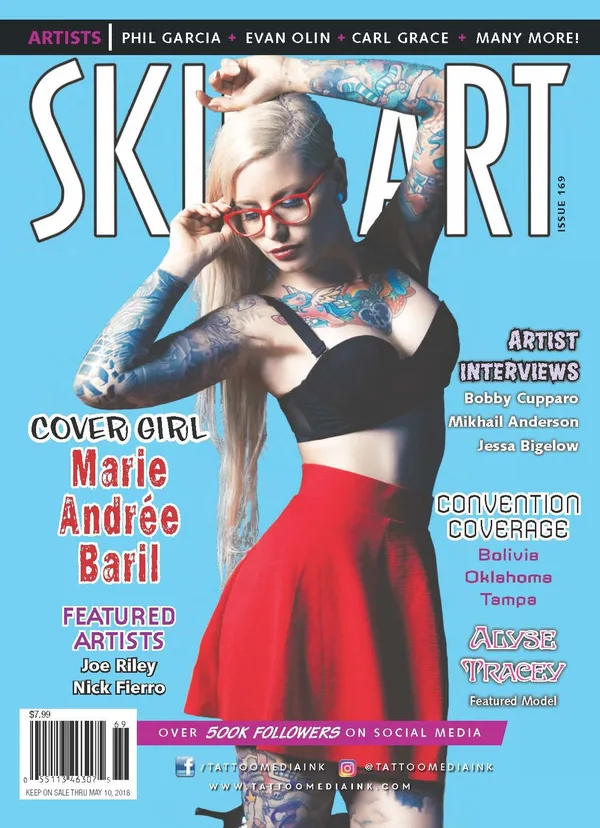 Skin Art Magazine Issue 169 featuring Bobby Cupparo artist interview